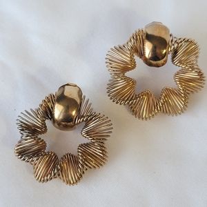 Vintage Spiral Slinky Earrings